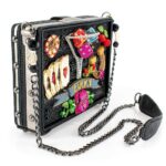 Bolso Bandolera Mary Frances Lady Luck BAG 24-137 Con Cuentas Diseño Casino
