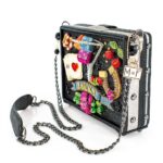 Bolso Bandolera Mary Frances Lady Luck BAG 24-137 Con Cuentas Diseño Casino
