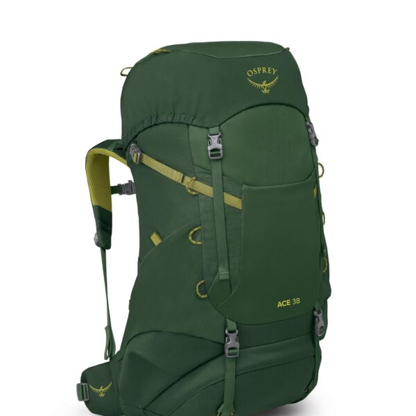 Mochila de Mochilero Osprey Ace 38L para Niños Toldo Verde Capacidad 38 Litros