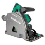 Metabo HPT Kit de Sierra de Riel Inalámbrica MultiVolt de 36V de 6-1/2 pulgadas, Bisel Ajustable de -1 a 46°, Profundida