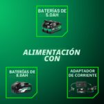 Metabo HPT Kit de Sierra de Riel Inalámbrica MultiVolt de 36V de 6-1/2 pulgadas, Bisel Ajustable de -1 a 46°, Profundida