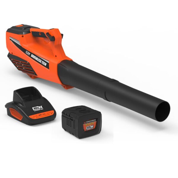Soplador de Hojas Inalámbrico Yard Force YF40VRX550-BL 550 CFM 120 MPH Batería de Iones de Litio 40 V