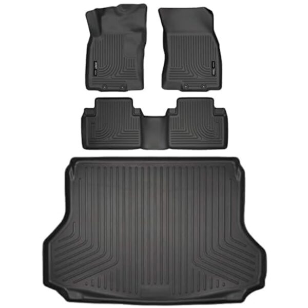 Alfombrillas Husky Liners Weatherbeater B0D5195XPT Negro 4 Piezas para Nissan Rogue 2014 2020 y Nissan X Trail 2014 2015