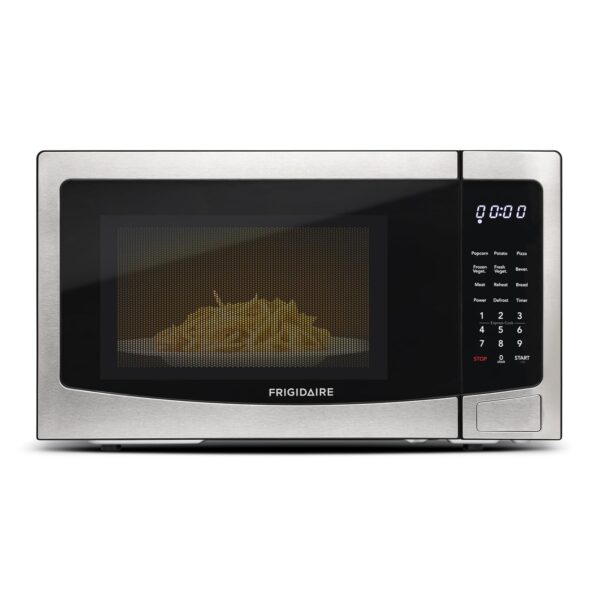 FRIGIDAIRE Horno de microondas de acero inoxidable, multifunción, programable, 1.1 pies cúbicos 1000 vatios