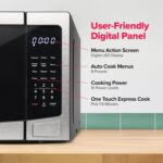 FRIGIDAIRE Horno de microondas de acero inoxidable, multifunción, programable, 1.1 pies cúbicos 1000 vatios