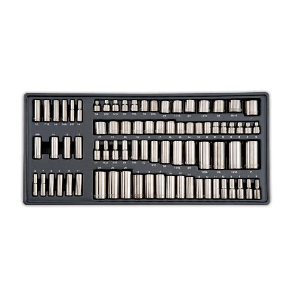 CRAFTSMAN OVERDRIVE - Juego de herramientas mecánicas de cromo metálico de 284 piezas, juego de dados SAE/métricos están