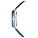 Reloj Swarovski Octea Moon 5677494 Correa de Piel Azul Caja de Acero Inoxidable 37 mm