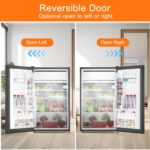 Takywep Mini refrigerador con congelador, refrigerador de una sola puerta de 4.3 pies cúbicos, termostato ajustable, pue