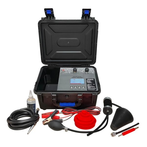 Máquina Digital de Humo Dual Mastercool 43066 EVAP y Detector de Fugas Turbo con Bomba de Aire Incorporada 12V