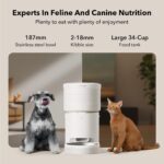 Comedero Automático PETLIBRO PLAF107 8 Litros Wi-Fi Sellado al Vacío Acero Inoxidable Blanco