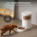 Comedero Automático PETLIBRO PLAF107 8 Litros Wi-Fi Sellado al Vacío Acero Inoxidable Blanco