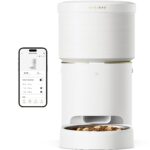 Comedero Automático PETLIBRO PLAF107 8 Litros Wi-Fi Sellado al Vacío Acero Inoxidable Blanco