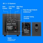 PreSonus Sistema de altavoces Bluetooth Eris 2.1 con subwoofer Eris 3.5 y Eris Sub 8BT Negro