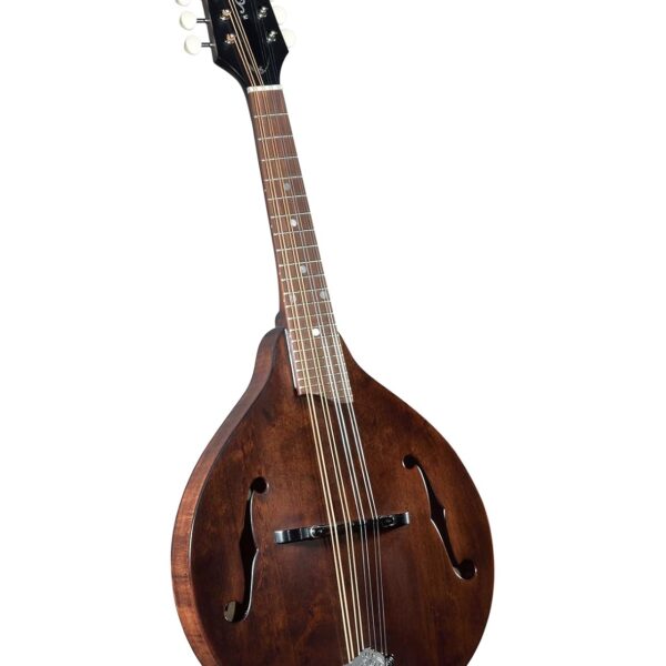 Kentucky KM-206 Deluxe A-Model Mandolina – Marrón satinado – Tapa de abeto macizo, parte trasera y laterales de arce, di