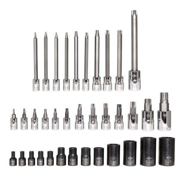 Juego de Brocas Maestro Mayhew Tools 16063F 36 Piezas Torx Acero S2
