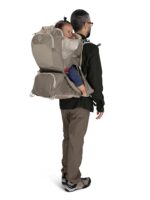 Portabebés Osprey Poco LT Mochila Ligera para Niño con Parasol UPF 50 Marco Plegable Color Hormigón Bronceado