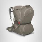 Portabebés Osprey Poco LT Mochila Ligera para Niño con Parasol UPF 50 Marco Plegable Color Hormigón Bronceado