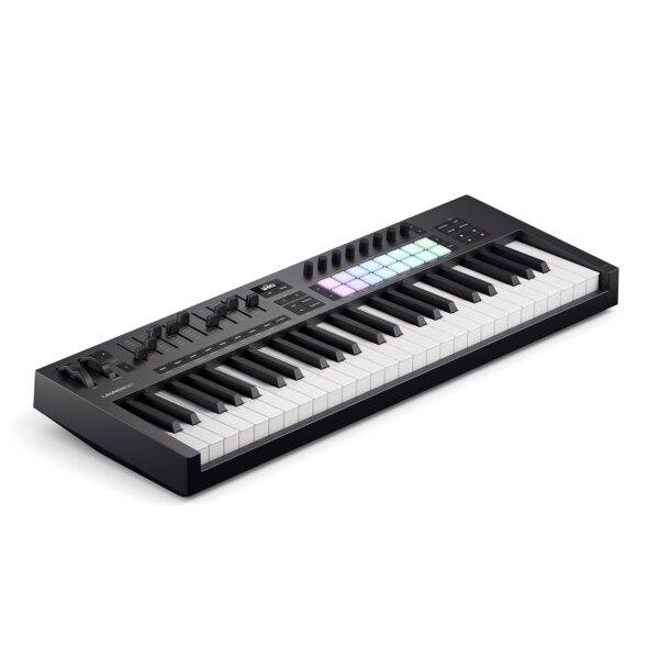 Novation Launchkey 49 MK4 - Controlador de teclado MIDI con 49 teclas semi-ponderado, USB, con integración DAW. Modos de