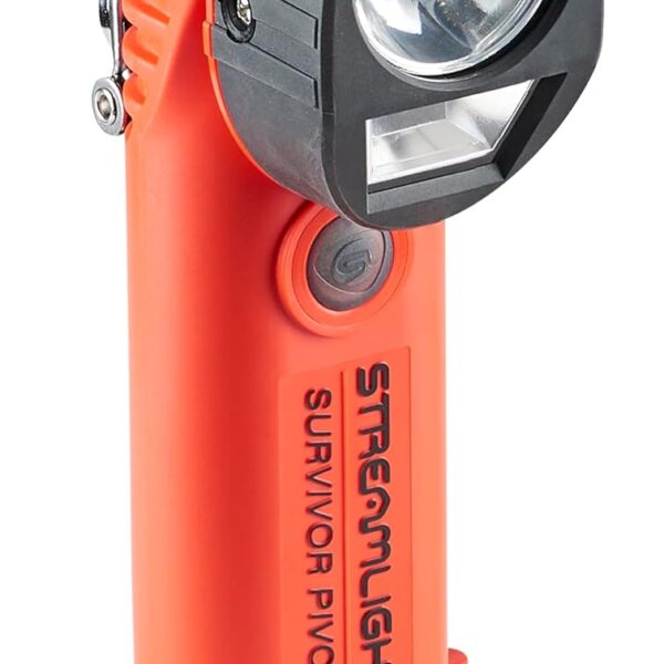 Streamlight 91830 Survivor Pivot 325-Lumen en ángulo recto articulado doble haz Spot & Flood LED linterna con kit de car