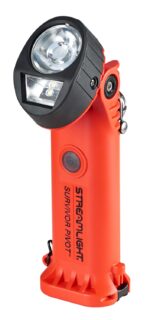Streamlight 91830 Survivor Pivot 325-Lumen en ángulo recto articulado doble haz Spot & Flood LED linterna con kit de car