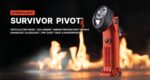 Streamlight 91831 Survivor Pivot 325-Lumen en ángulo recto articulado doble haz Spot & Flood LED linterna con kit de car