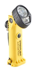 Streamlight 91831 Survivor Pivot 325-Lumen en ángulo recto articulado doble haz Spot & Flood LED linterna con kit de car