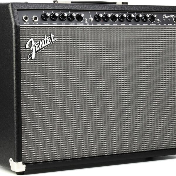 Fender Champion II 100 Amplificador de Guitarra, 100 Vatios, con Garantía de 2 Años, Incluye 15 Modelos de Efectos Integ