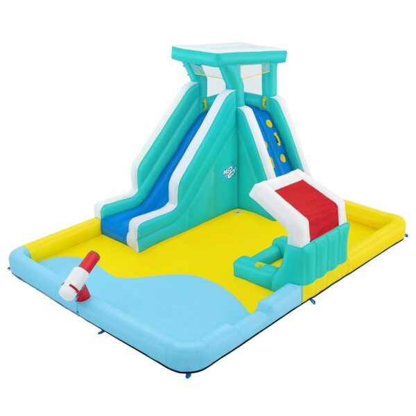 Parque Acuático Inflable Bestway Beach Blast 53482E 14 pies 9 pulgadas x 11 pies 2 pulgadas x 8 pies 3 pulgadas Multicol