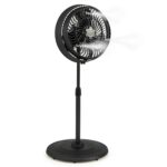 Ventilador de Nebulización Hysache HS-21457US-BK-ET 16 Pulgadas para Exterior Oscilante Altura Ajustable Negro