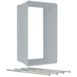 Puerta para Mascotas Ideal Pet Products Designer Series con Marco Telescópico y Kit de Instalación de Pared Solapa 7.25