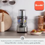 Breville BFP638 Paradice - Procesador y cortador de alimentos de 9 tazas, pequeño, acero inoxidable cepillado