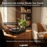 Gemini - Tocadiscos de accionamiento directo, 3 velocidades, grabación USB y preamplificador (TT-5000) | Direct-drive tu