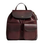 Mochila COACH Crosby 28 Cuero Merlot Mujer Tamaño Único
