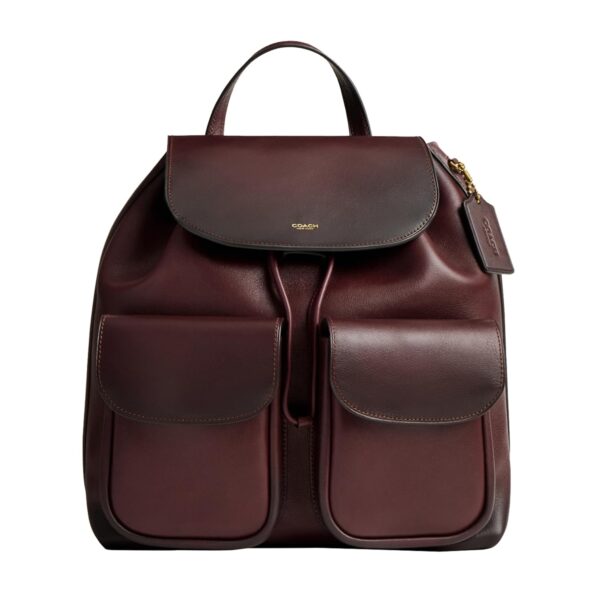 Mochila COACH Crosby 28 Cuero Merlot Mujer Tamaño Único