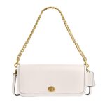 Bolso Coach Dinky CW641 B4HA Cuero Color Tiza Cierre Giratorio Correa Desmontable
