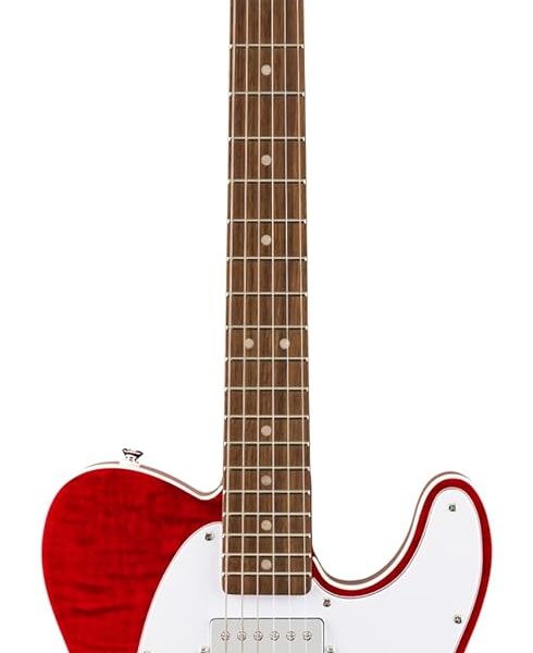 Serie Affinity Telecaster FMT SH, diapasón de laurel, protector blanco, rojo carmesí transparente