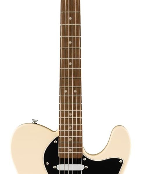Serie Affinity Telecaster Thinline, diapasón de laurel, golpeador negro, color blanco