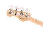Affinity Series Active Jazz Bass, diapasón de arce, golpeador negro, blanco olímpico