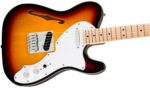 Affinity Series Telecaster Thinline, diapasón de arce, golpeador blanco, 3 colores Sunburst