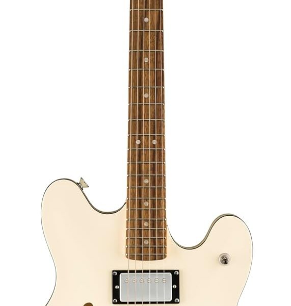 Fender Affinity Series Starcaster Deluxe, diapasón de laurel, blanco olímpico