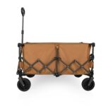 PICNIC TIME Wilderness Wagon - Carro plegable plegable, carrito para exteriores, carro utilitario deportivo, marrón y gr