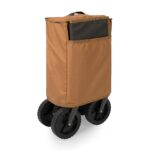 PICNIC TIME Wilderness Wagon - Carro plegable plegable, carrito para exteriores, carro utilitario deportivo, marrón y gr