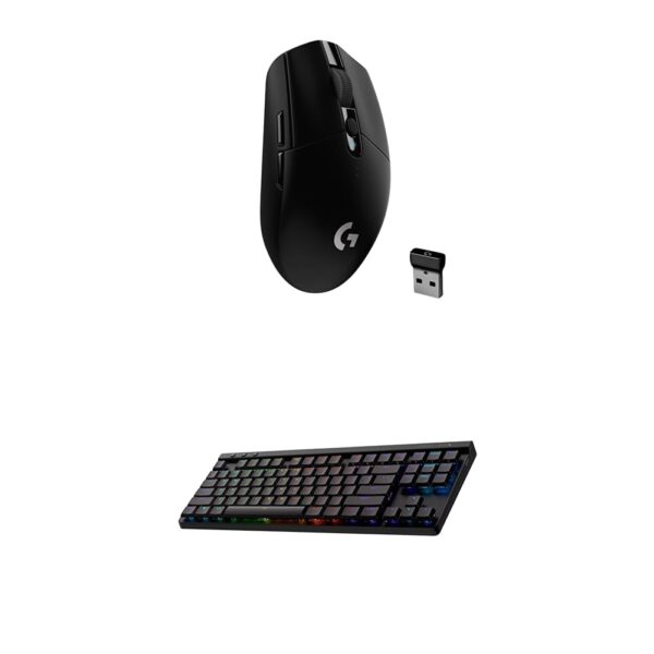Combo Mouse y Teclado Inalámbrico para Juegos Logitech G305 y G515 TKL Lightspeed Negro