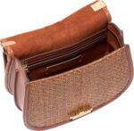 Bolsa de Sillín Cole Haan Celenea U07623 Cuero Color Paja Bronceada Natural