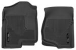Tapetes Husky Liners X-act Contour Ford F-150 SuperCrew 2009-2014 Delantero y Trasero Jarra Central 4 Piezas Negro