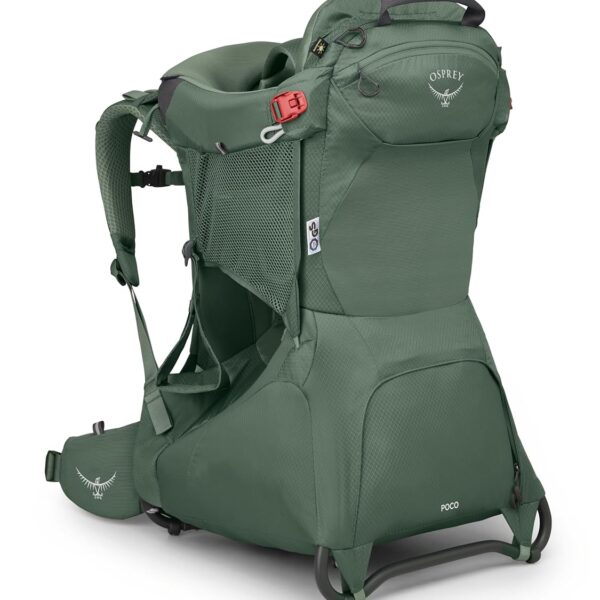 Mochila Portabebés Osprey Poco Modelo 10005960 Color Koseret Verde con Sombrilla UPF 50