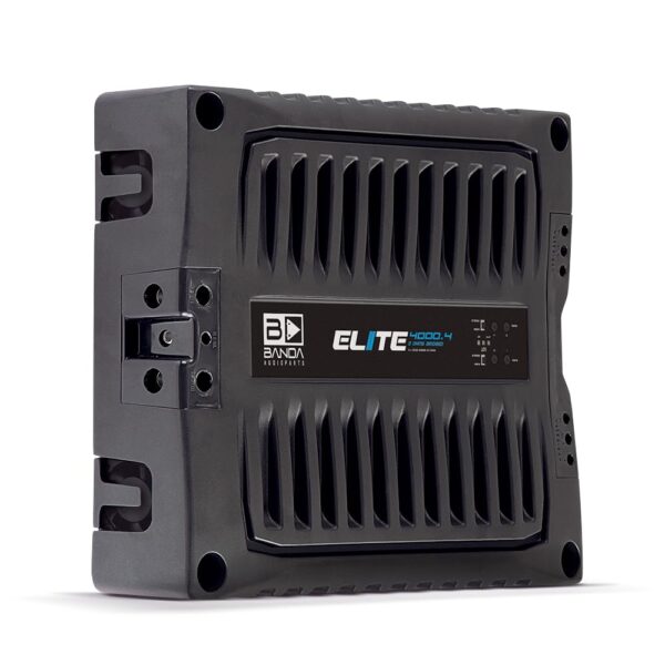 Amplificador para Auto Banda Audioparts ELITE4000.41BK 4 Canales Clase D 4800 Vatios Estable a 1 Ohmio