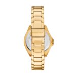 Reloj Michael Kors Kacie MK4852 Mujer Acero Inoxidable Dorado Esfera Negra 39mm