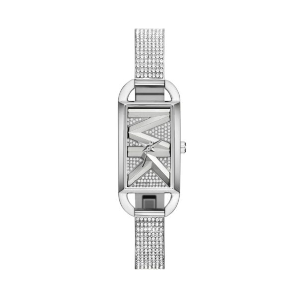 Reloj Michael Kors MK Empire MK4841 Rectangular Acero Inoxidable Plateado con Pavé 22mm