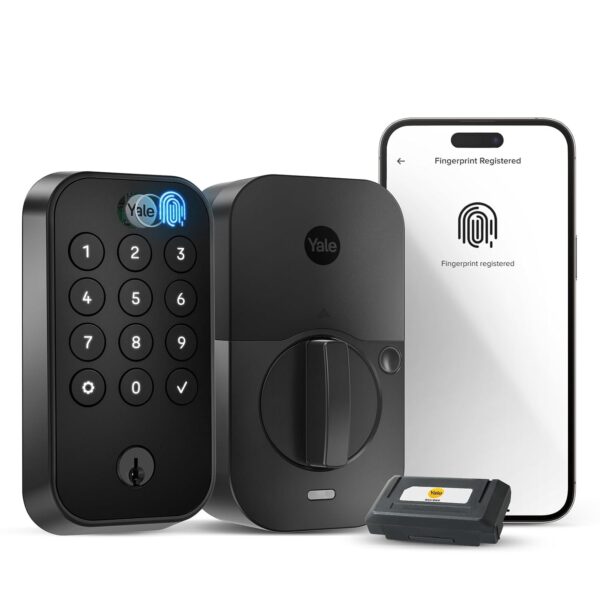 Yale Security Assure Lock - Cerradura de seguridad de 2 táctiles, cerradura inteligente de puerta de entrada con llave d